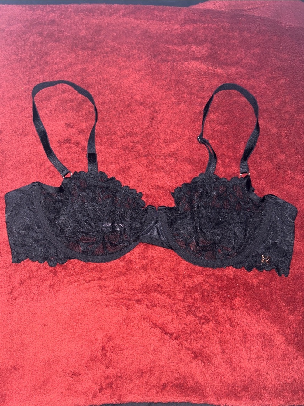 Savage X Fenty Black Lace Underwire Bra
